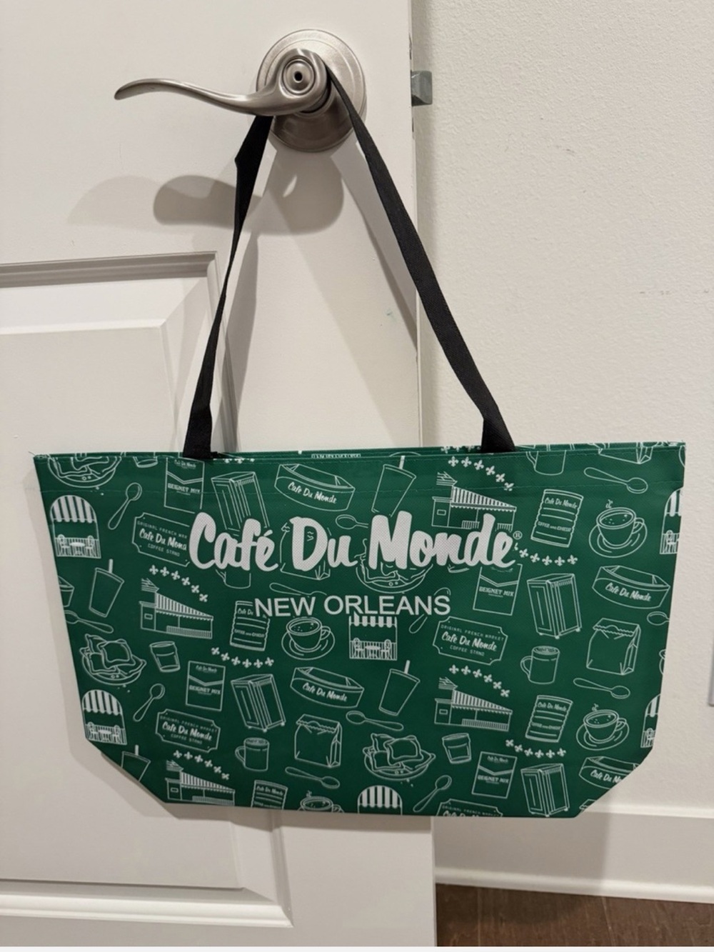 Cafe Du Monde New Orleans Green Tote Bag